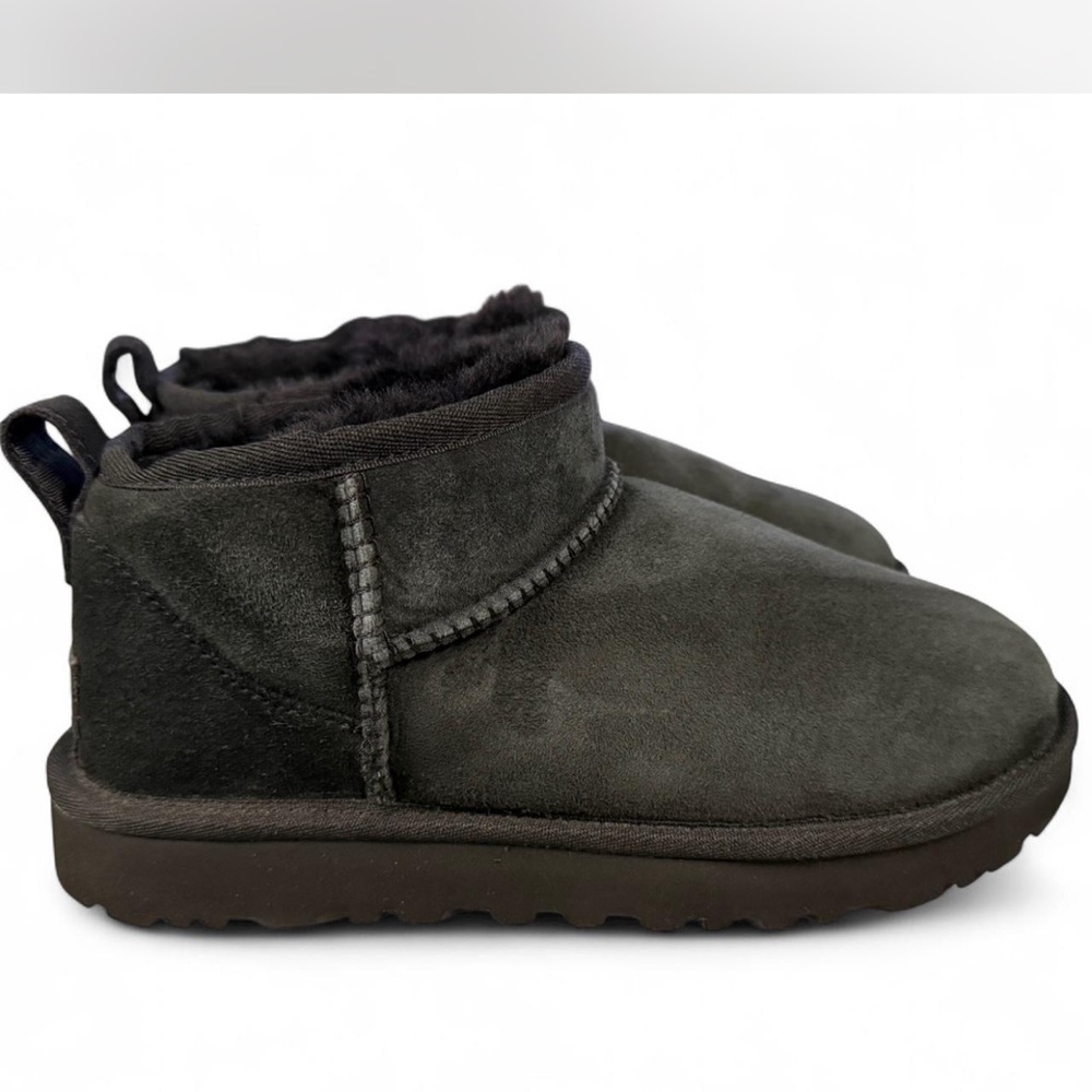UGG Black Suede Ankle Boots